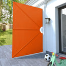 sammenklappelig sidemarkise til terrasse terracotta 240 x 160 cm