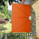 sammenklappelig sidemarkise til terrasse terracotta 240 x 160 cm
