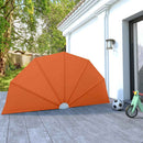 sammenklappelig sidemarkise til terrasse terracotta 160 cm