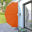 sammenklappelig sidemarkise til terrasse terracotta 200 cm