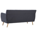 3-personers sofa 172x70x82 cm stofbetræk mørkegrå