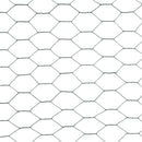 hønsenet stål med PVC-belægning 25 x 1,2 m grøn