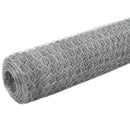 hønsenet galvaniseret stål 25 x 1,2 m sølvfarvet