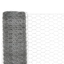 hønsenet galvaniseret stål 25 x 1,2 m sølvfarvet