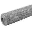 hønsenet galvaniseret stål 25 x 1,5 m sølvfarvet
