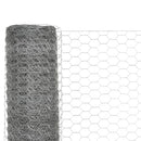 hønsenet galvaniseret stål 25 x 1,5 m sølvfarvet