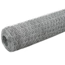 hønsenet galvaniseret stål 25 x 1,5 m sølvfarvet