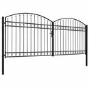 hegnslåge ASSEN dobbeltdør med buet top stål 400x175 cm