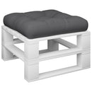 pallehynde 58x58x10 cm stof grå