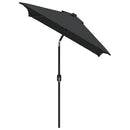 parasol med metalstang 300x200 cm antracitgrå