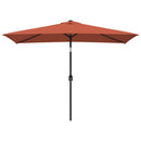 parasol 300x200 cm metalstang terrakotta