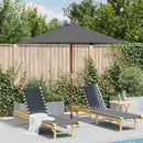 parasol 150x200 cm træstang antracitgrå