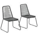havestole 2 stk. polyrattan sort