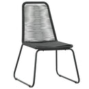havestole 2 stk. polyrattan sort