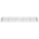 gabion-højbed 450x90x50 cm galvaniseret stål