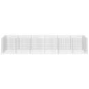 gabion-højbed 540x90x100 cm galvaniseret stål