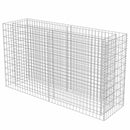 gabion-højbed 180x50x100 cm galvaniseret stål