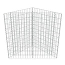 gabion-højbed 75x75x100 cm galvaniseret stål
