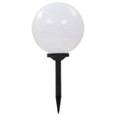 LED-solcellelamper 2 stk. 30 cm rund RGB-farver