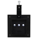 LED-solcellelamper 6 stk. 12 cm firkantet sort