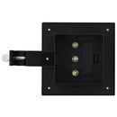 LED-solcellelamper 6 stk. 12 cm firkantet sort