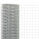 hønsenet galvaniseret stål 10 x 1,5 m sølvfarvet