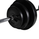 styrketårn med vægtstang- og håndvægtsæt 30,5 kg