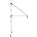 foldemarkise med manuel betjening 150 cm cremefarvet
