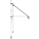 foldemarkise med manuel betjening 250 cm cremefarvet