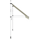 foldemarkise med manuel betjening 400 cm cremefarvet