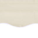 markisedug 4,5x3 m cremefarvet