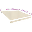 markisedug 4,5x3 m cremefarvet