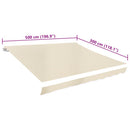markisedug 5x3 m cremefarvet