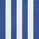 foldemarkise 400 x 150 cm blå og hvid