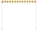 foldemarkise 150x150 cm gul og hvid