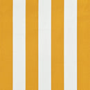 foldemarkise 150x150 cm gul og hvid