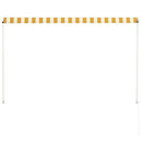 foldemarkise 200x150 cm gul og hvid