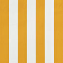 foldemarkise 200x150 cm gul og hvid