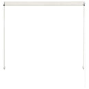 foldemarkise 150x150 cm cremefarvet
