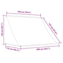 foldemarkise 200 x 150 cm cremefarvet