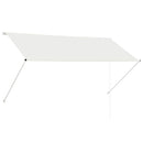 foldemarkise 250x150 cm cremefarvet