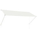 foldemarkise 300x150 cm cremefarvet