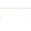 foldemarkise 300x150 cm cremefarvet