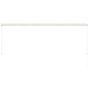 foldemarkise 350x150 cm cremefarvet