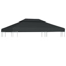 pavillontopdække i 2 lag 310 g/m² 4x3 m antracitgrå
