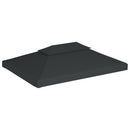 pavillontopdække i 2 lag 310 g/m² 4x3 m antracitgrå