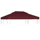 pavillontag 2 lag 310 g/m² 4x3 m bordeauxfarvet