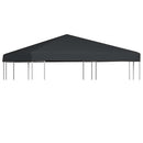 pavillontopdække 310 g/m² 3 x 3 m grå