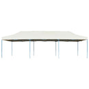 foldbart pop op-festtelt 3x9 m cremefarvet