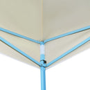 foldbart pop op-festtelt 3x9 m cremefarvet